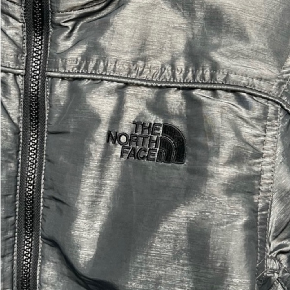 North Face Silver Down Jacket Size Small - image 4